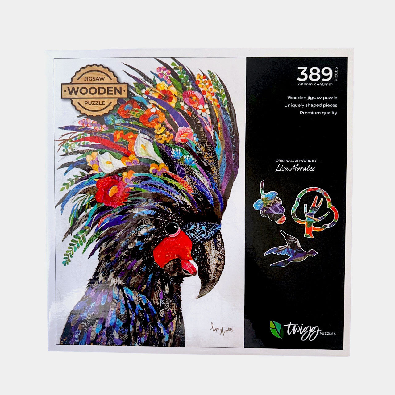 Black Cockatoo Twigg Puzzle 389pcs