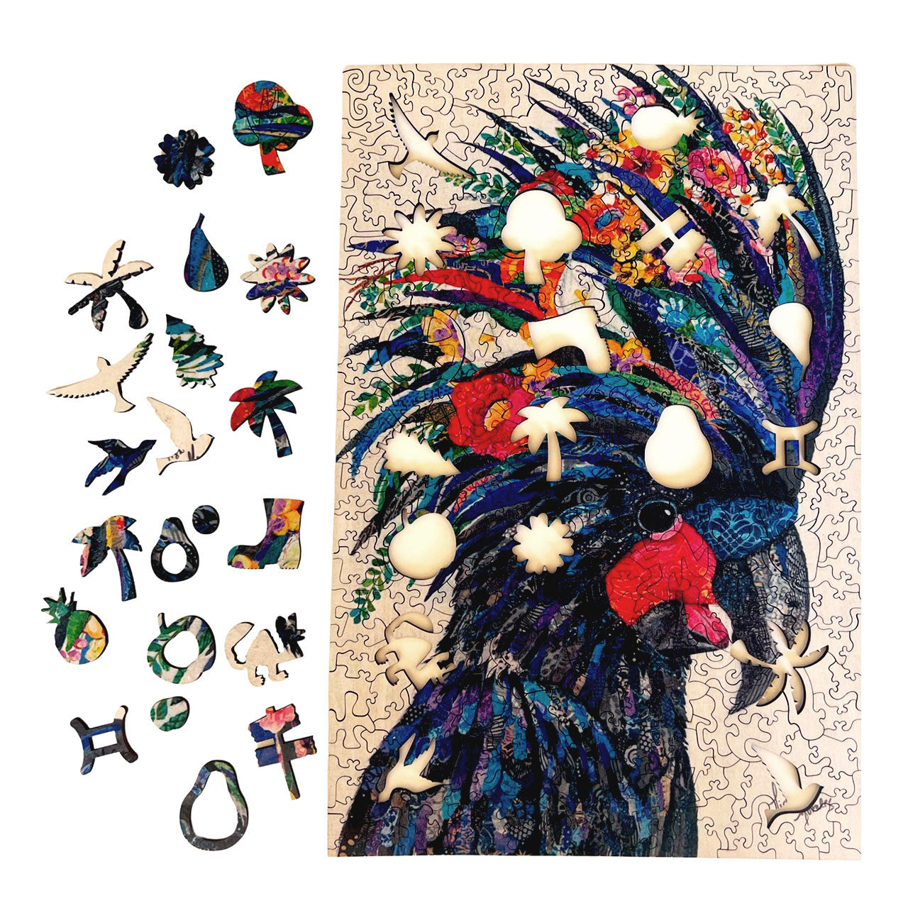 Black Cockatoo Twigg Puzzle 389pcs