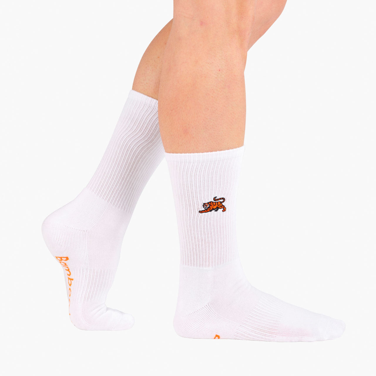 Conservation Tiger Socks White 2-8