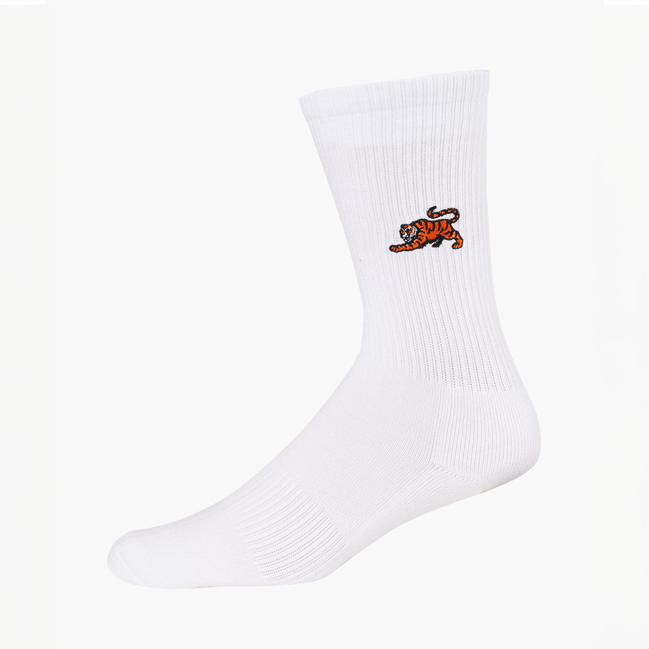 Conservation Tiger Socks White 2-8