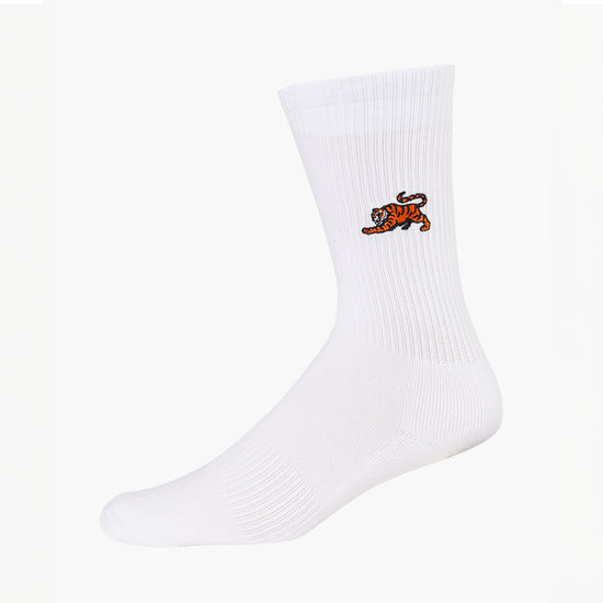 Conservation Tiger Socks White 2-8