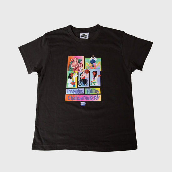 Changemakers Rebel Girls Charcoal Tshirt