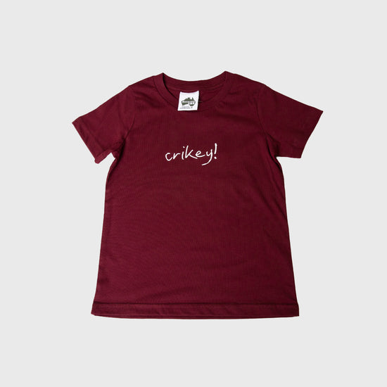 Crikey Burgundy Tshirt
