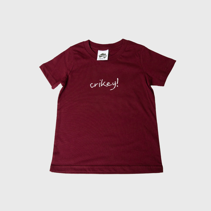 Crikey Burgundy Tshirt
