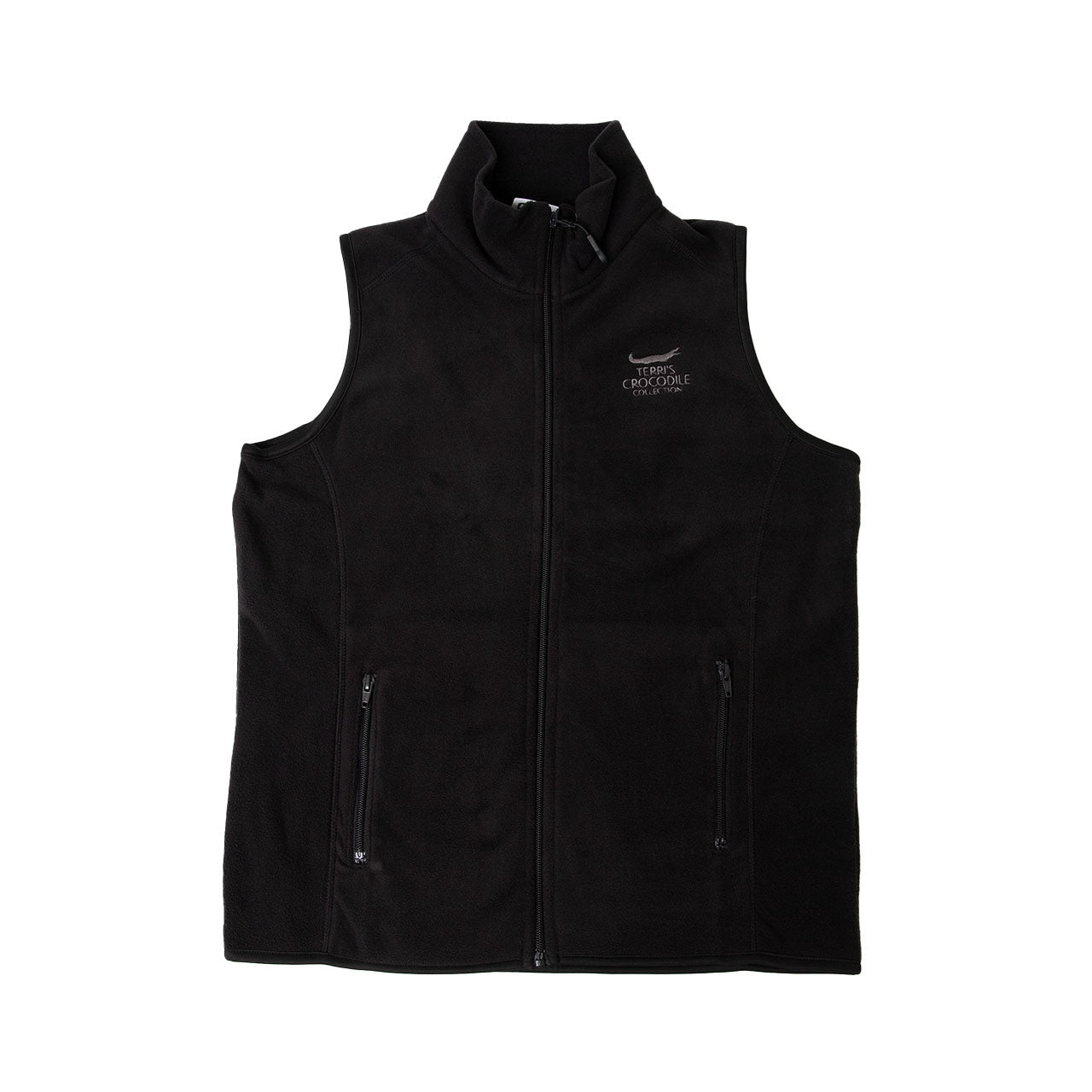 Terri's Crocodile Collection Polarthermic Fleece Vest - Black