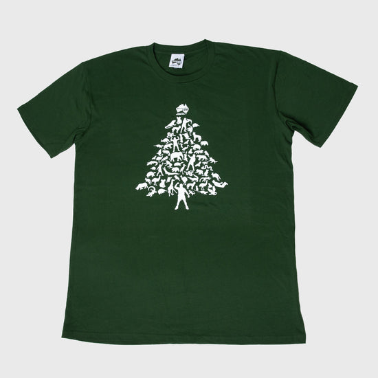 Steve Christmas Tree Green Tshirt