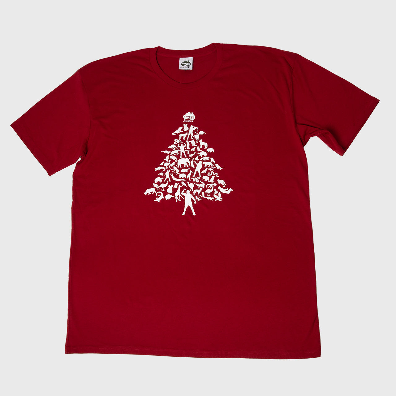 Steve Christmas Tree Red Tshirt