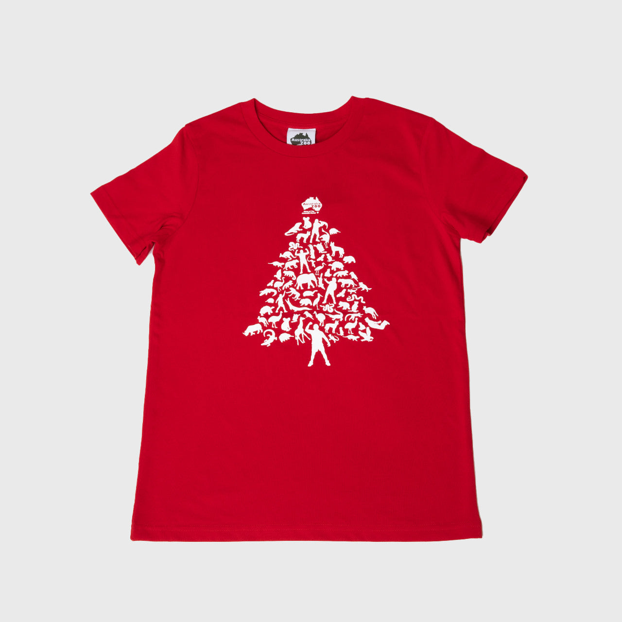 Steve Christmas Tree Child Red Tshirt