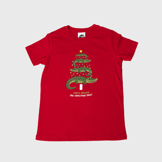 Croc n Xmas Child Red Tshirt