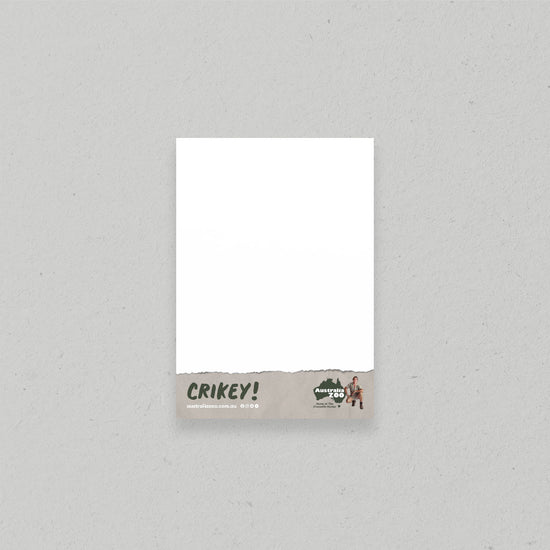 Crikey Light Grey A6 Notepad