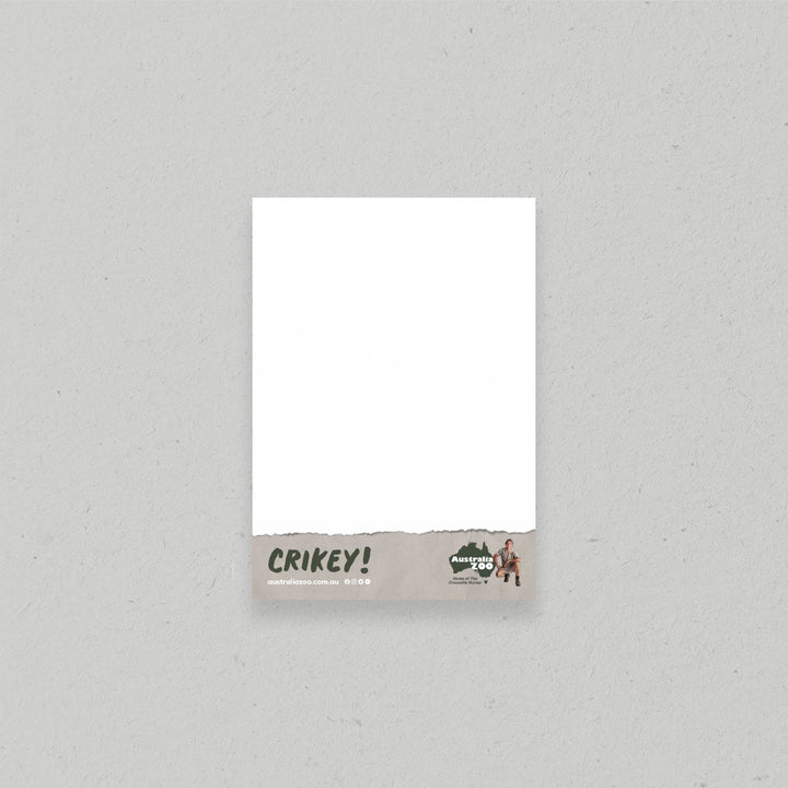 Crikey Light Grey A6 Notepad