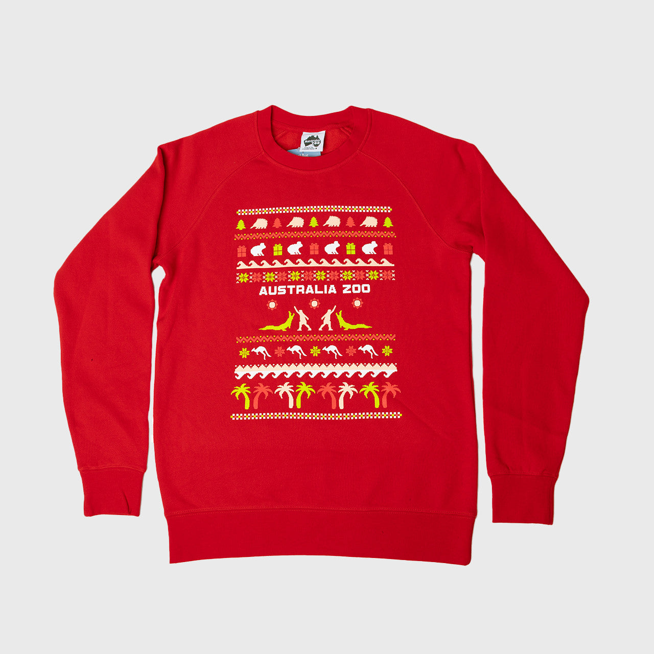 Australia Zoo Christmas Kids Jumper - Red