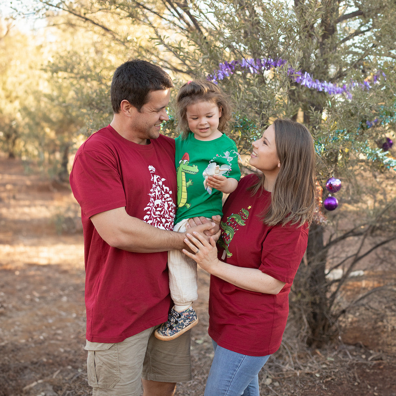 Croc n Xmas Red Tshirt