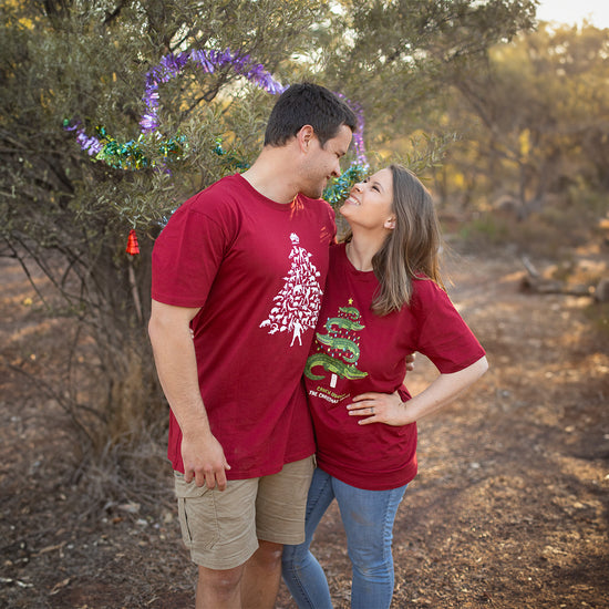 Croc n Xmas Red Tshirt