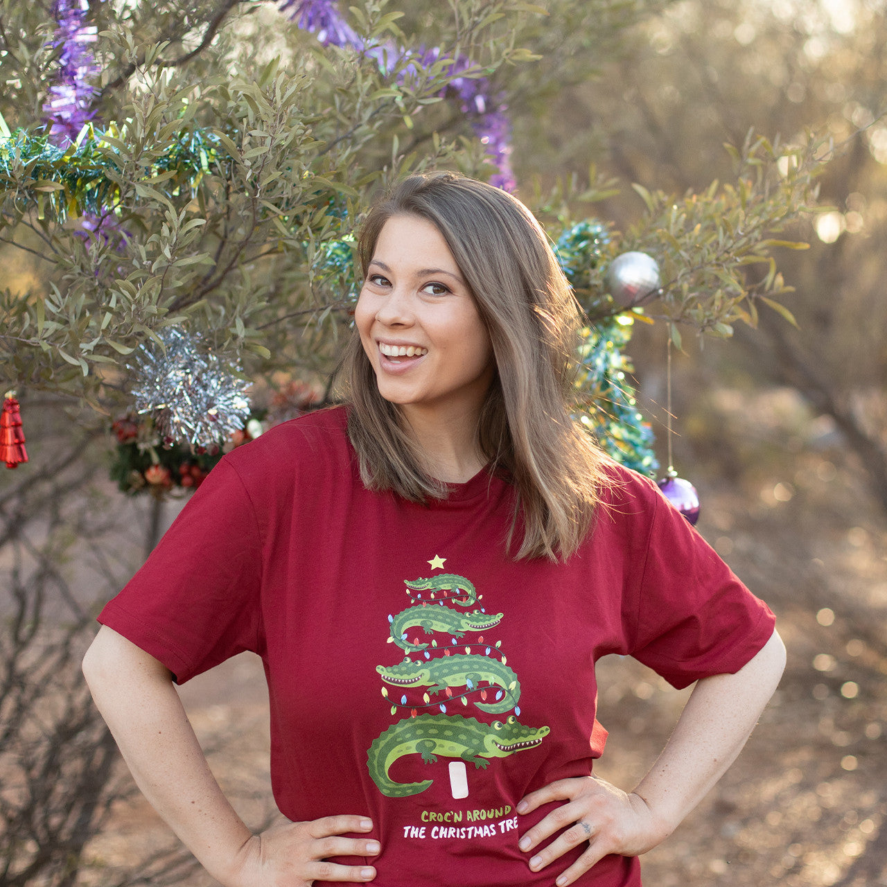 Croc n Xmas Red Tshirt