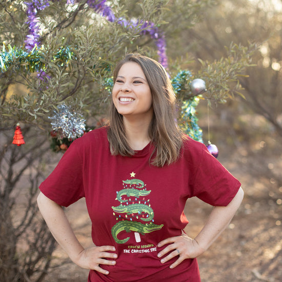 Croc n Xmas Red Tshirt