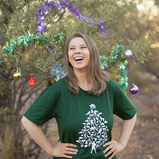 Steve Christmas Tree Green Tshirt