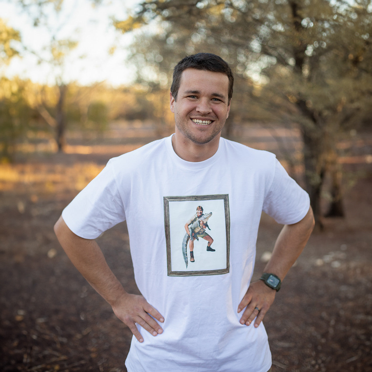 Steve In Frame White Tshirt