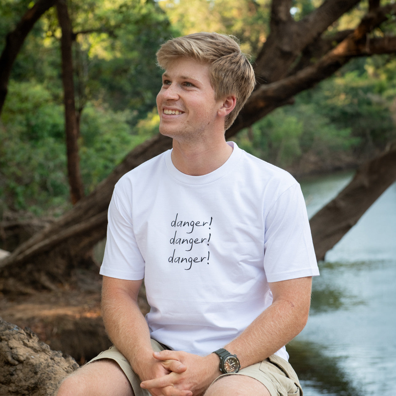 Danger Danger Danger White Tshirt