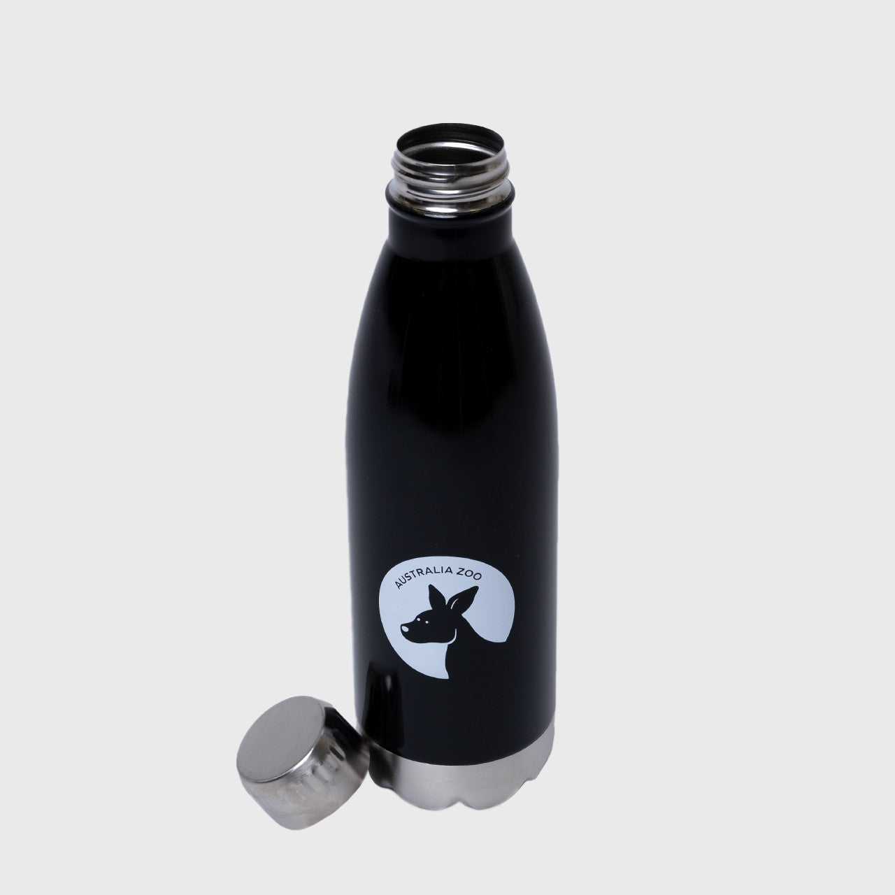 Kangaroo Black Screw Top Water Bottle