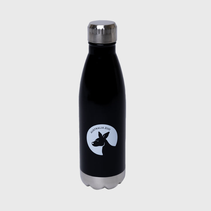 Kangaroo Black Screw Top Water Bottle