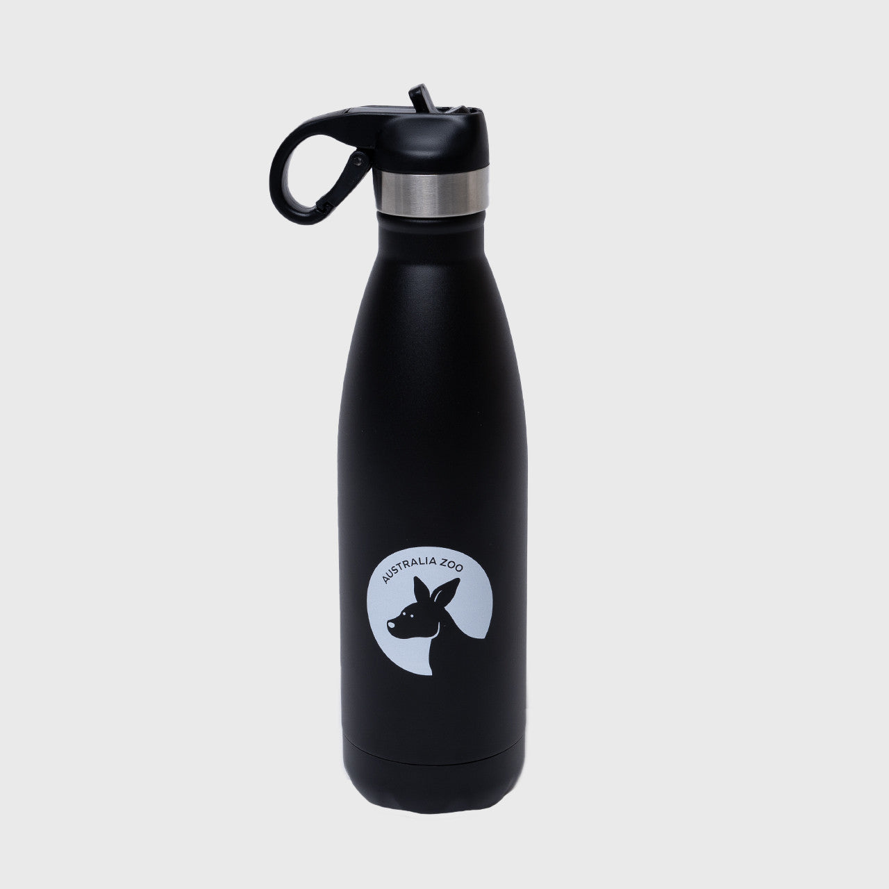 Kangaroo Black Flip Top Water Bottle