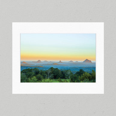 Glass House Mountains 34GL Matte Print