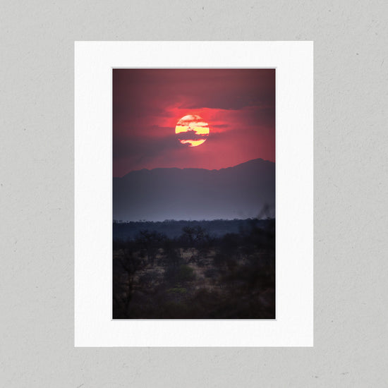 66 South Africa Sunset Matte Print