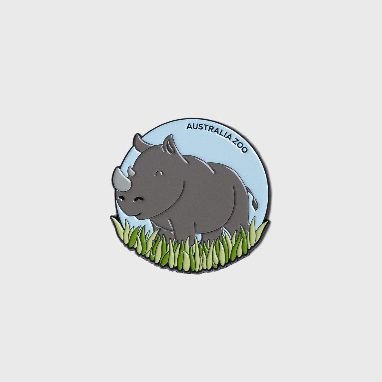 Rhinoceros Metal Magnet