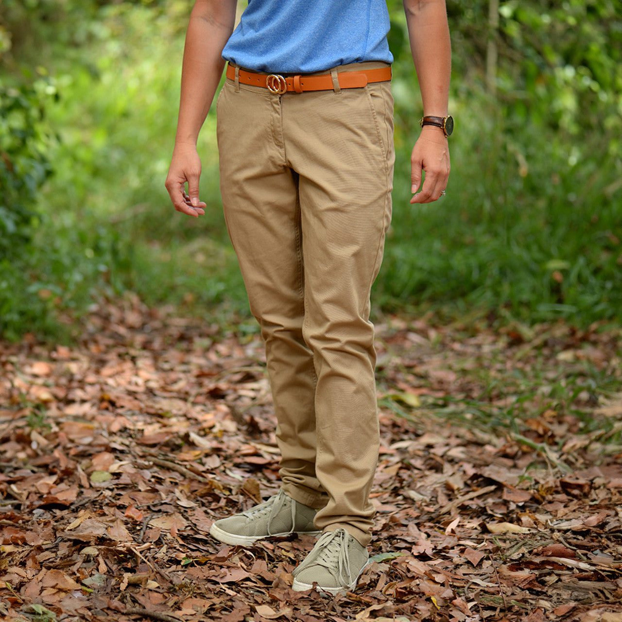 Terri's Crocodile Collection Khaki Chino Pants