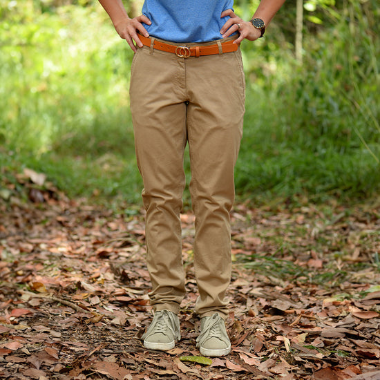 Terri's Crocodile Collection Khaki Chino Pants