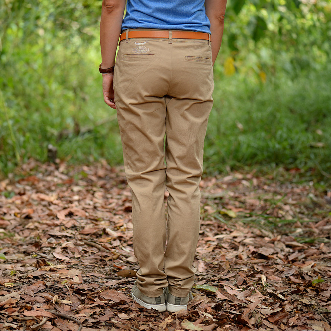 Terri's Crocodile Collection Khaki Chino Pants