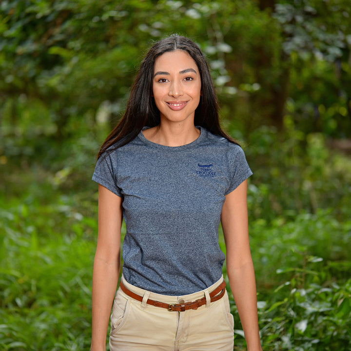 Terri's Crocodile Collection Shirt - Navy