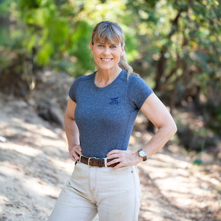 Terri's Crocodile Collection Shirt - Navy