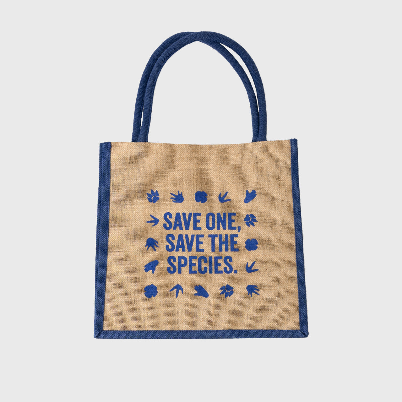 Wildlife Warriors Logo Jute Tote Bag