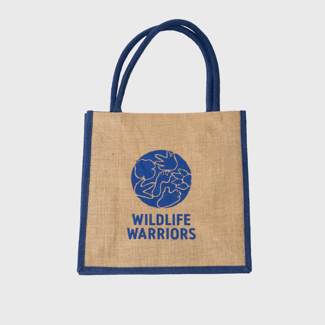 Wildlife Warriors Logo Jute Tote Bag