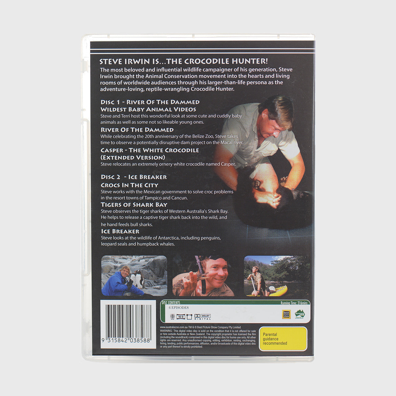 The Crocodile Hunter DVD Volume 18 - River Of The Dammed & Ice Breaker