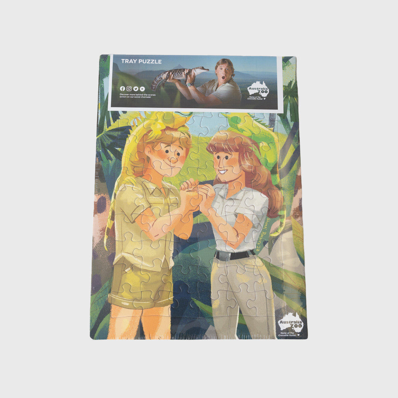 Iguana Cartoon Tray Puzzle 60pcs