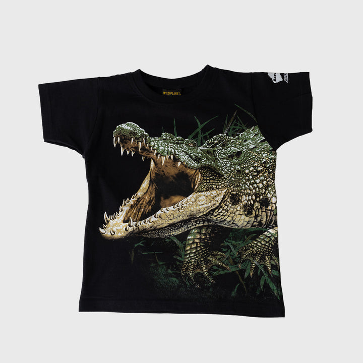 Body Croc Child Wild Planet Black Tshirt