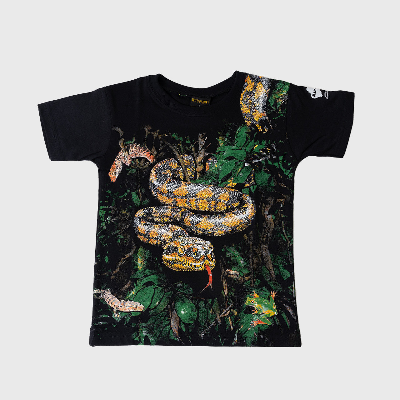 Rainforest Wild Planet Black Tshirt