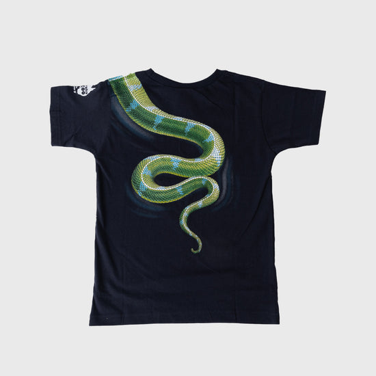 Snake Wild Planet Child Navy Tshirt