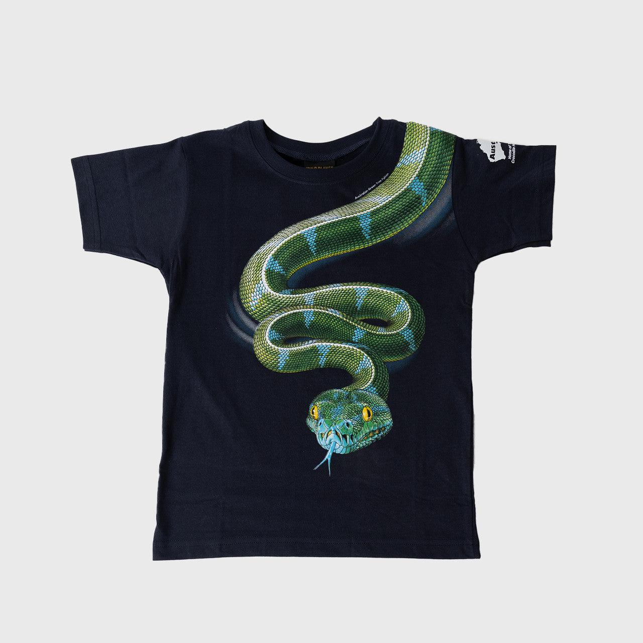 Snake Wild Planet Child Navy Tshirt