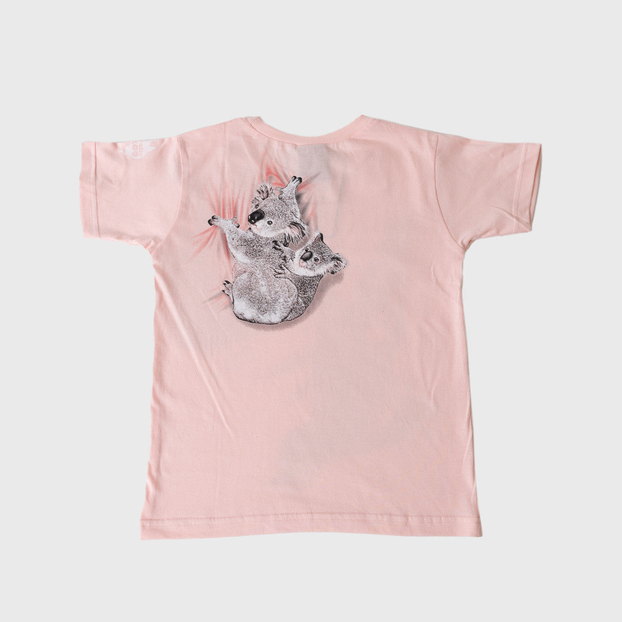 Climbing Koala Wild Planet Pink Kids Tshirt