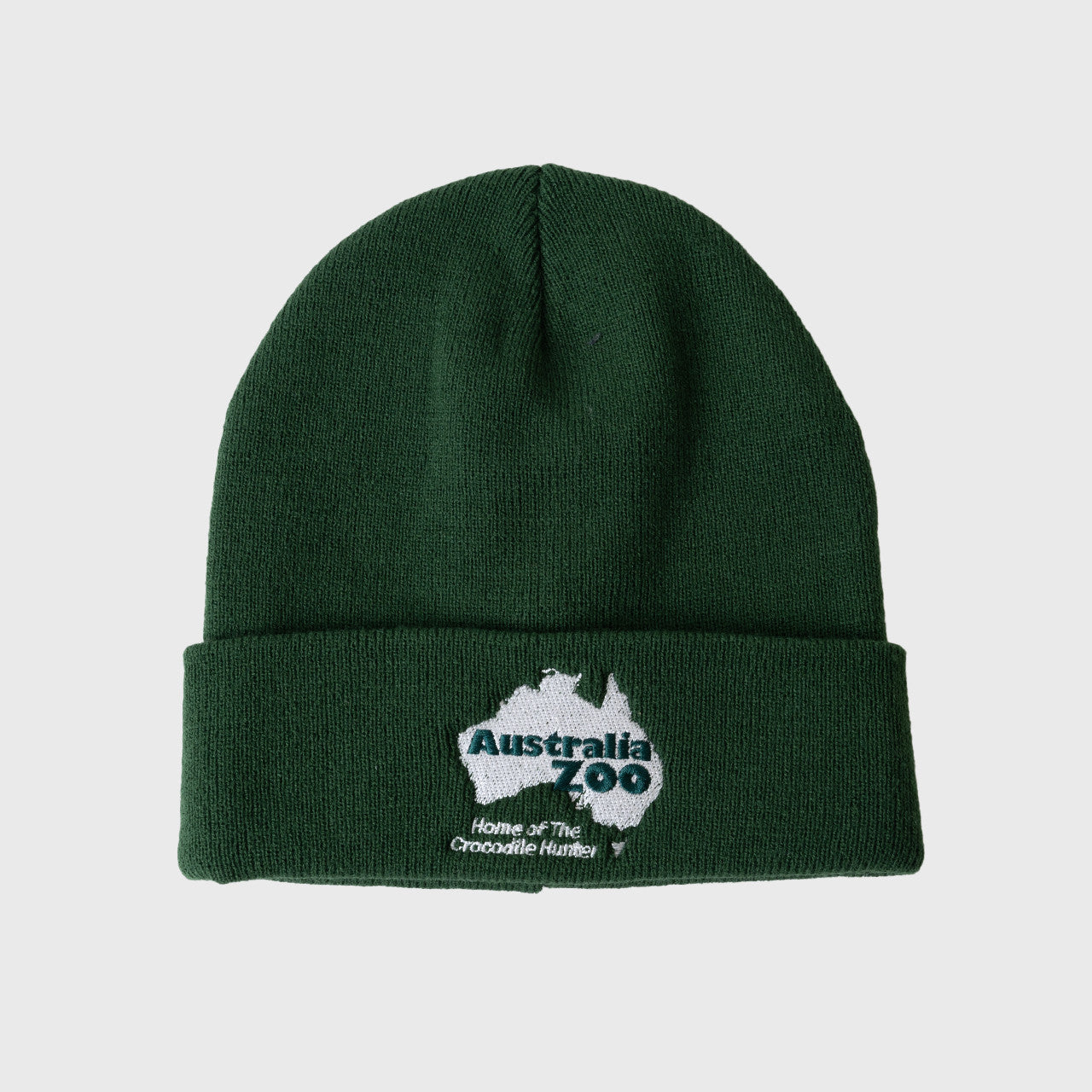 Australia Zoo Map Green Beanie