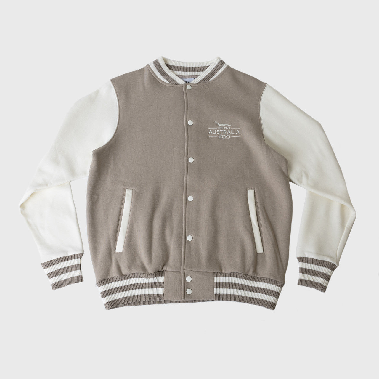 Khaki Varsity Jacket