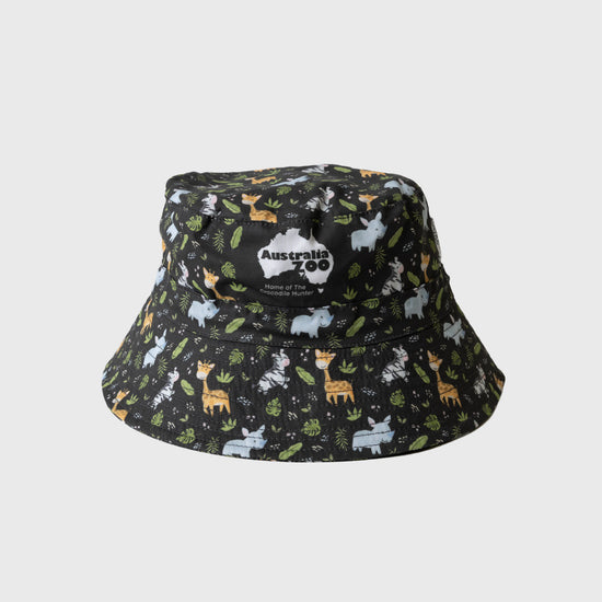 Safari Charcoal Child Bucket Hat
