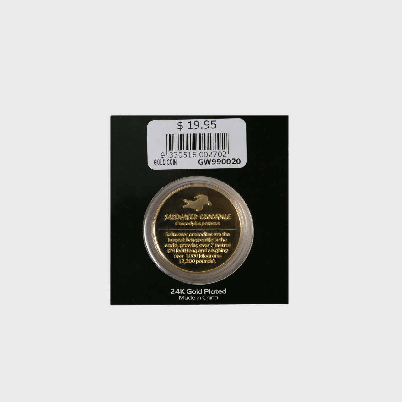 Established 1970 Crocodile Souvenir Coin