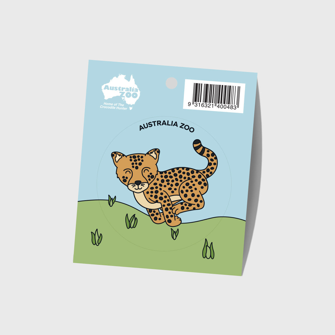 Cheetah Round Sticker