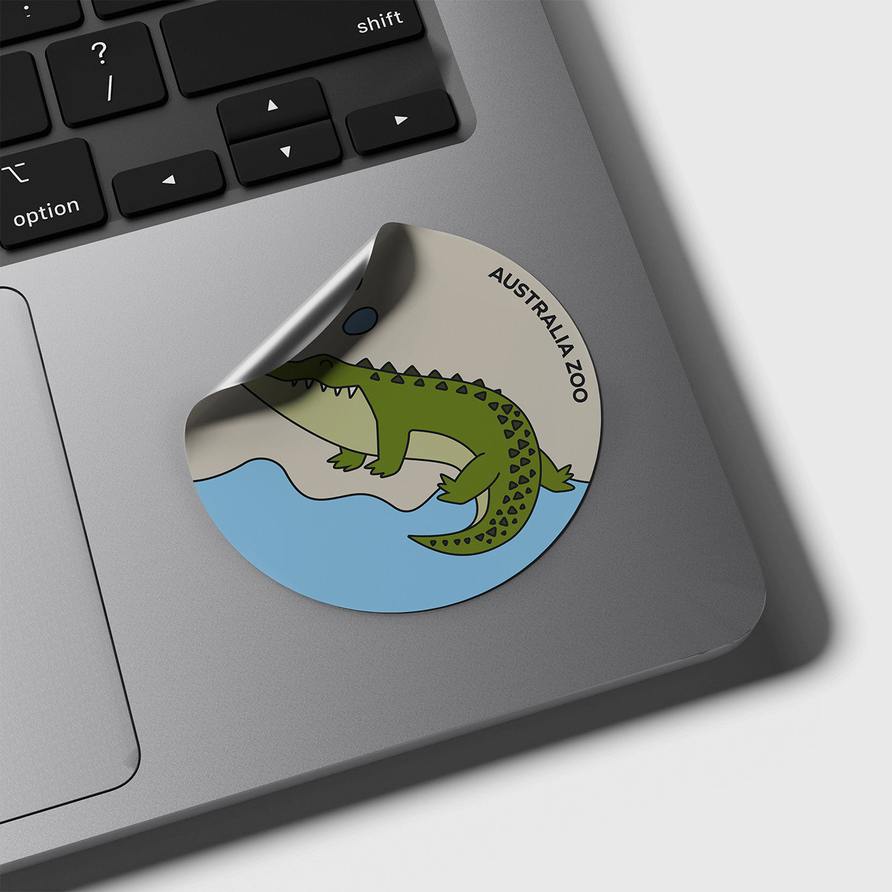 Crocodile Round Sticker