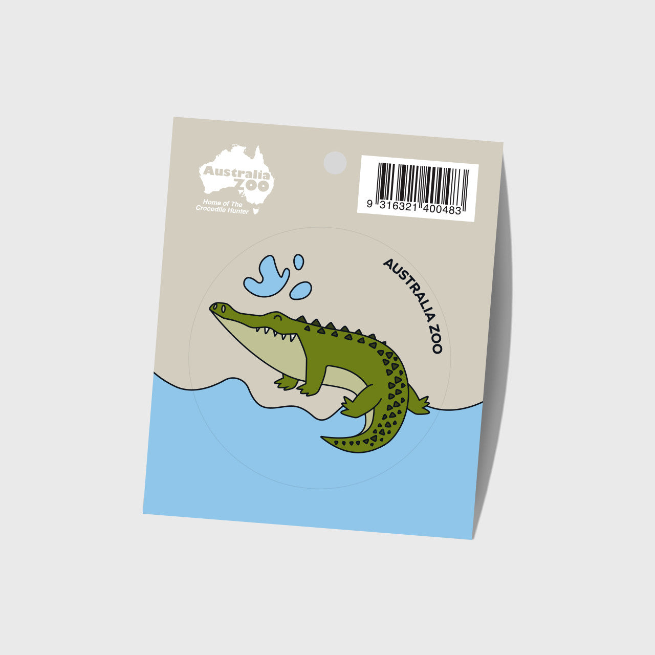 Crocodile Round Sticker